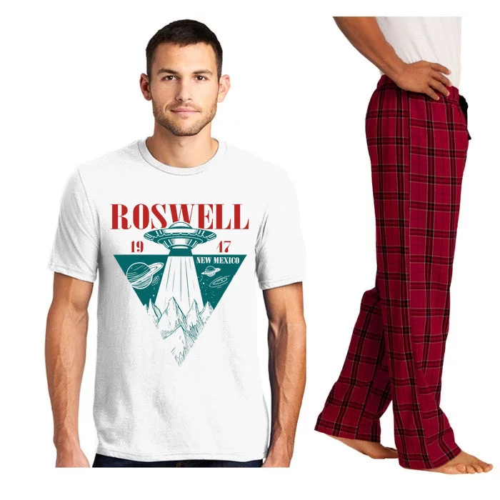 Roswell 1947 New Mexico Ufo Aliens Spaceship Pajama Set