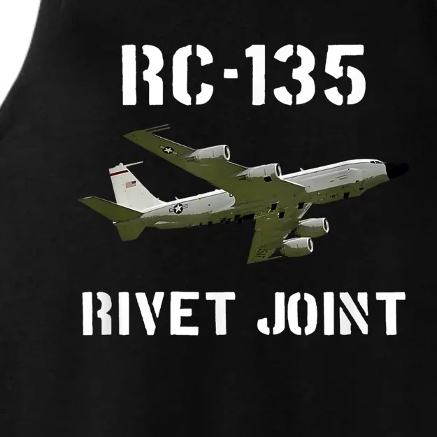 Rc 135 Rivet Joint Spy Plane Aircraft Ladies Tri-Blend Wicking Tank