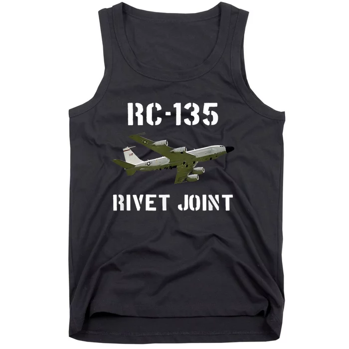 Rc 135 Rivet Joint Spy Plane Aircraft Tank Top