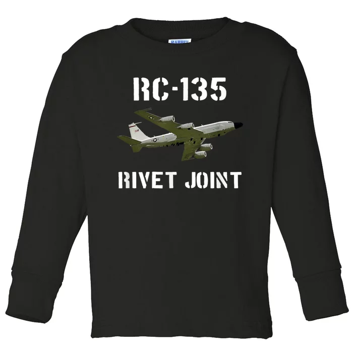 Rc 135 Rivet Joint Spy Plane Aircraft Toddler Long Sleeve Shirt