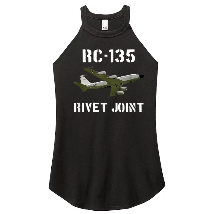 Rc 135 Rivet Joint Spy Plane Aircraft Women’s Perfect Tri Rocker Tank