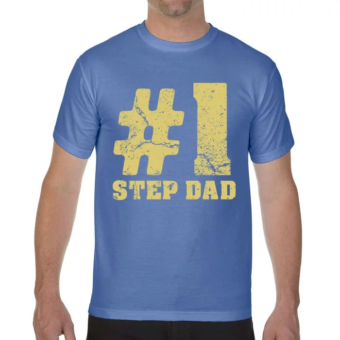 Retro #1 Step Dad Vintage Amazing Step Dad Gift Comfort Colors T-Shirt