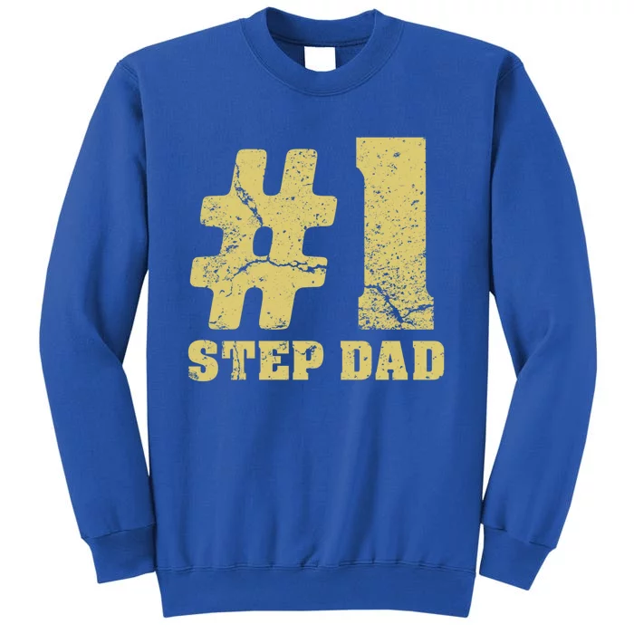 Retro #1 Step Dad Vintage Amazing Step Dad Gift Tall Sweatshirt