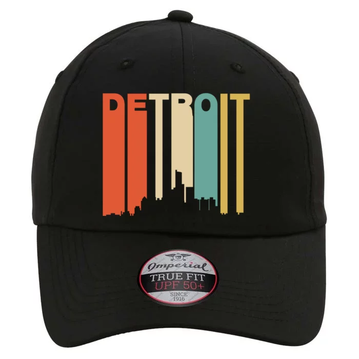 Retro 1970S Style Detroit Michigan Skyline The Original Performance Cap