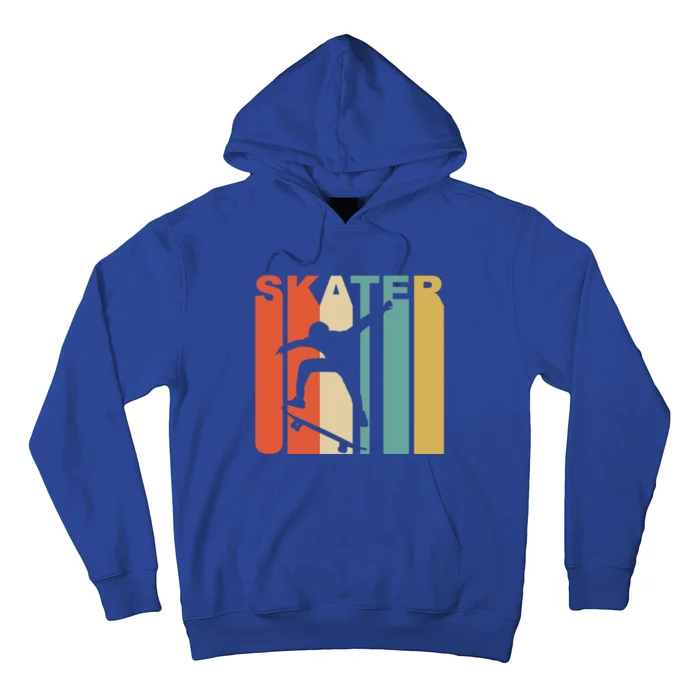 Retro 1970S Style Skater Skateboarder Skateboarding Cute Gift Cool Gift Hoodie