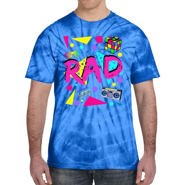 Rad 1980s Vintage Eighties Costume Party Tie-Dye T-Shirt