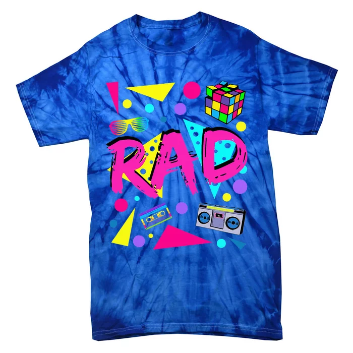 Rad 1980s Vintage Eighties Costume Party Tie-Dye T-Shirt