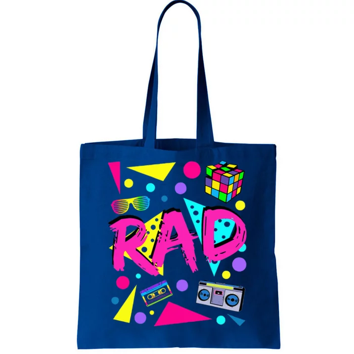 Rad 1980s Vintage Eighties Costume Party Tote Bag