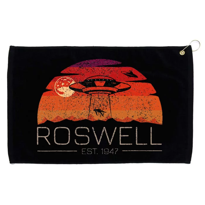 Roswell 1947 Vintage Alien Ufo New Mexico Grommeted Golf Towel