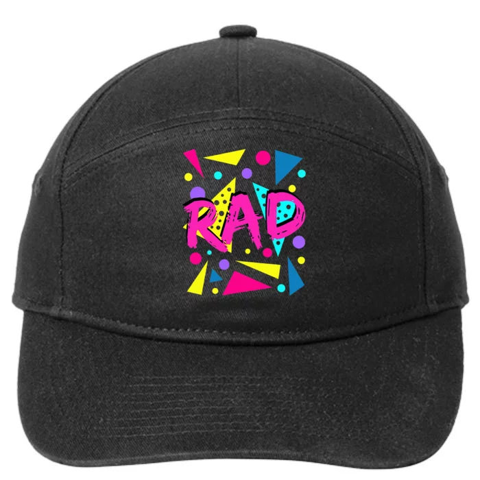 Rad 1980s Vintage Eighties Costume Party 7-Panel Snapback Hat