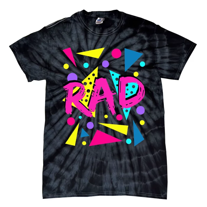 Rad 1980s Vintage Eighties Costume Party Tie-Dye T-Shirt