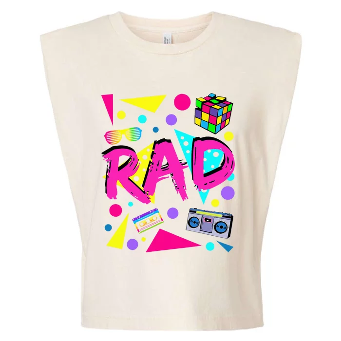 Rad 1980s Vintage Eighties Costume Party Garment-Dyed Women's Muscle Tee