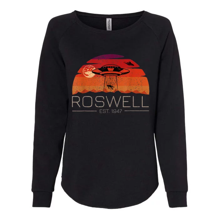 Roswell 1947 Vintage Alien UFO New Mexico Womens California Wash Sweatshirt