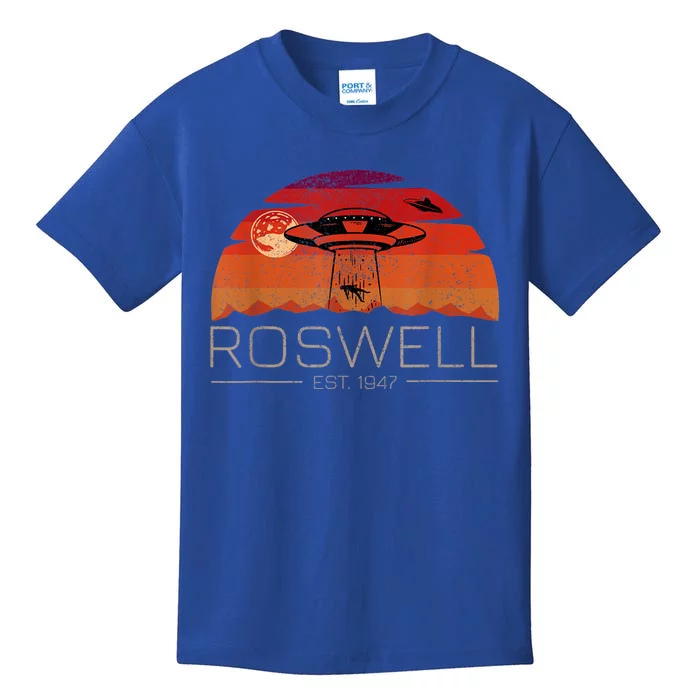 Roswell 1947 Vintage Alien UFO New Mexico Kids T-Shirt