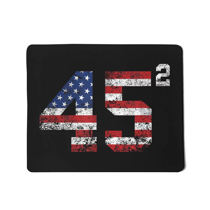 Rump 2024 45 Squared Second Term USA Vintage Mousepad