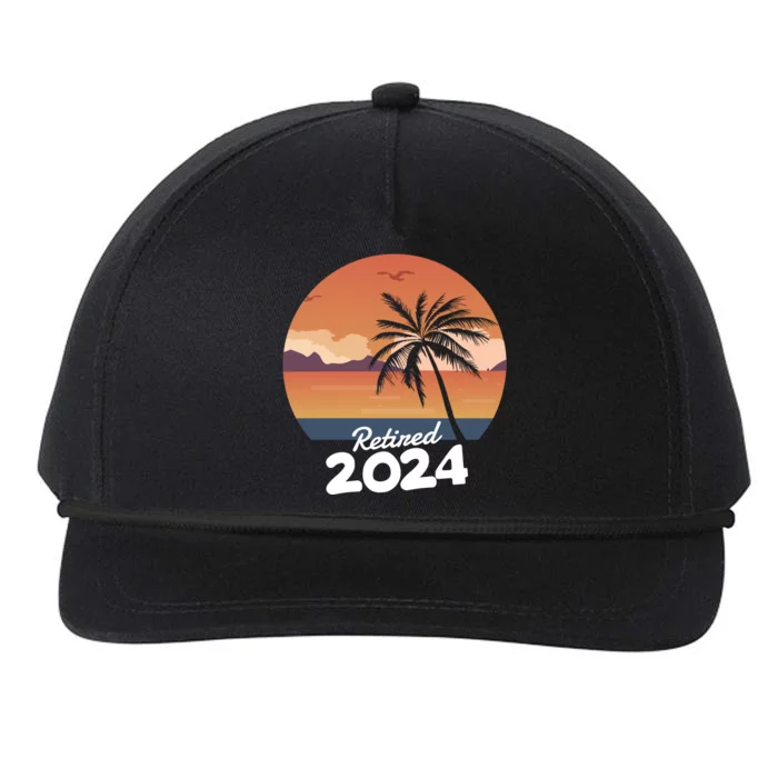 Retired 2024 Beach Palm Tree Summer Vibes Snapback Five-Panel Rope Hat