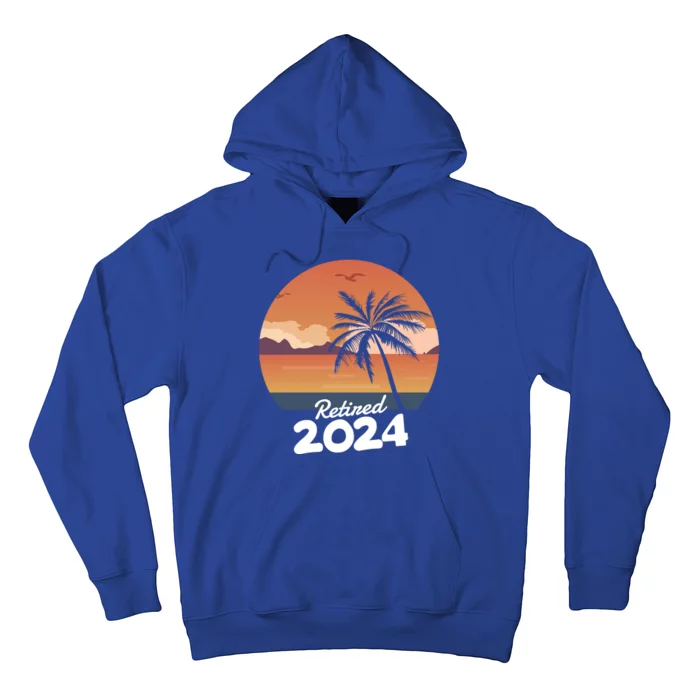 Retired 2024 Beach Palm Tree Summer Vibes Hoodie