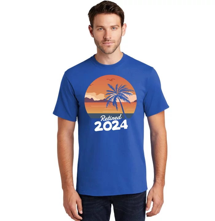 Retired 2024 Beach Palm Tree Summer Vibes Tall T-Shirt