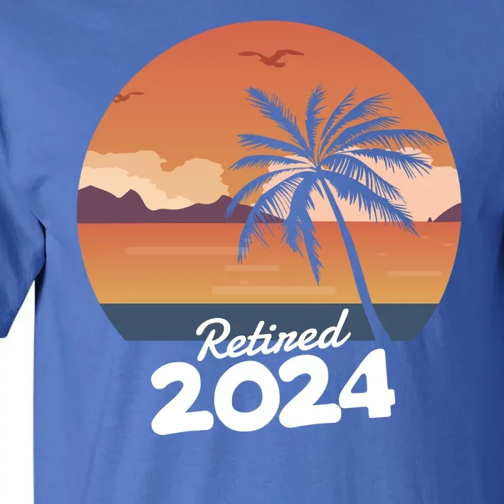 Retired 2024 Beach Palm Tree Summer Vibes Tall T-Shirt