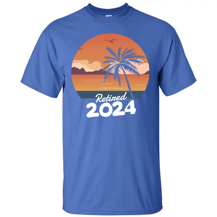 Retired 2024 Beach Palm Tree Summer Vibes Tall T-Shirt