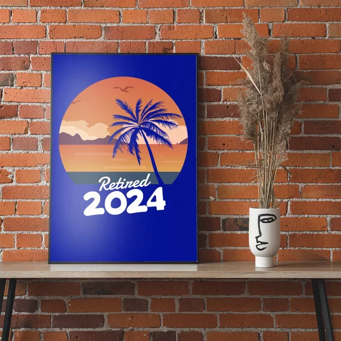 Retired 2024 Beach Palm Tree Summer Vibes Poster