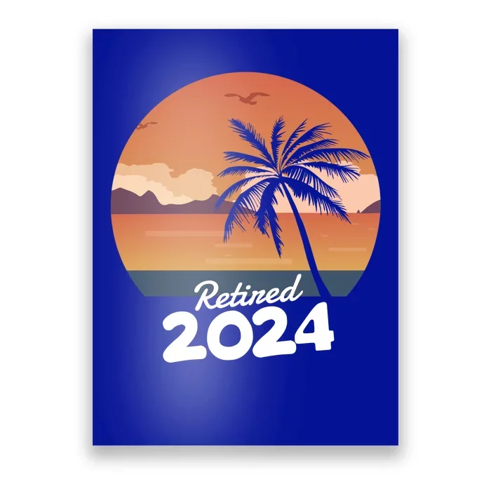 Retired 2024 Beach Palm Tree Summer Vibes Poster