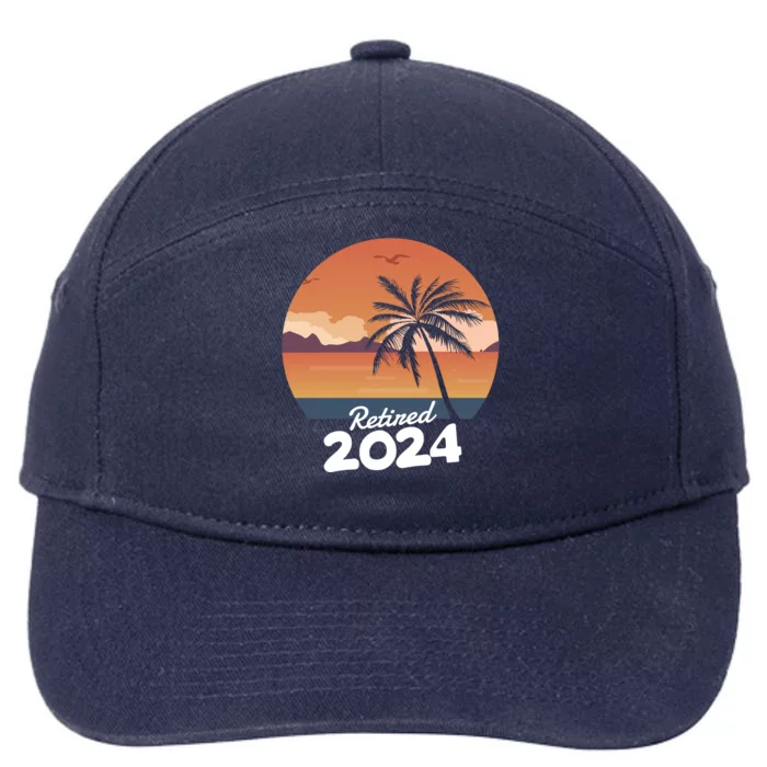 Retired 2024 Beach Palm Tree Summer Vibes 7-Panel Snapback Hat