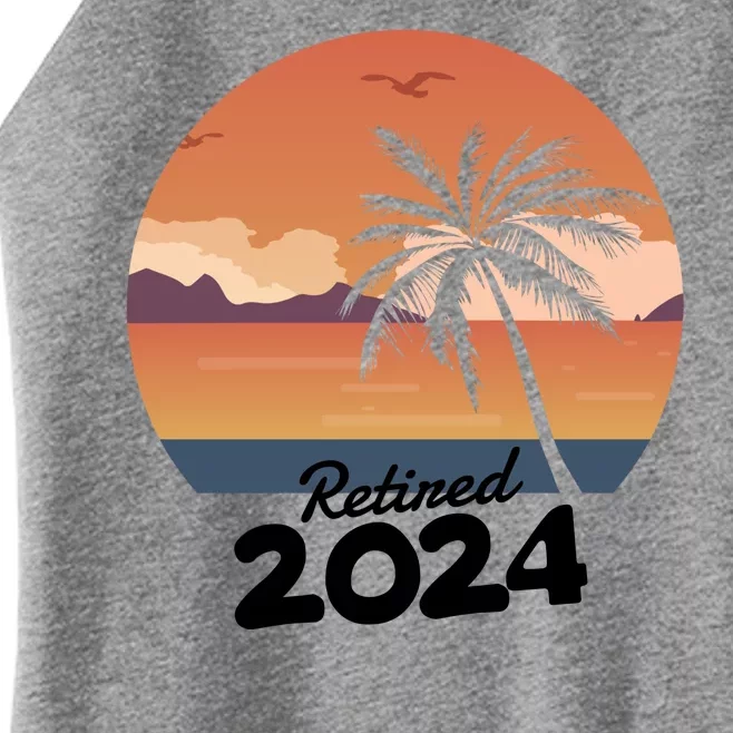 Retired 2024 Beach Palm Tree Summer Vibes Women’s Perfect Tri Rocker Tank