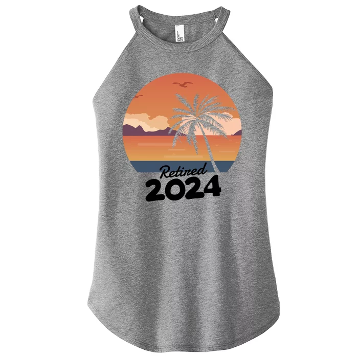 Retired 2024 Beach Palm Tree Summer Vibes Women’s Perfect Tri Rocker Tank