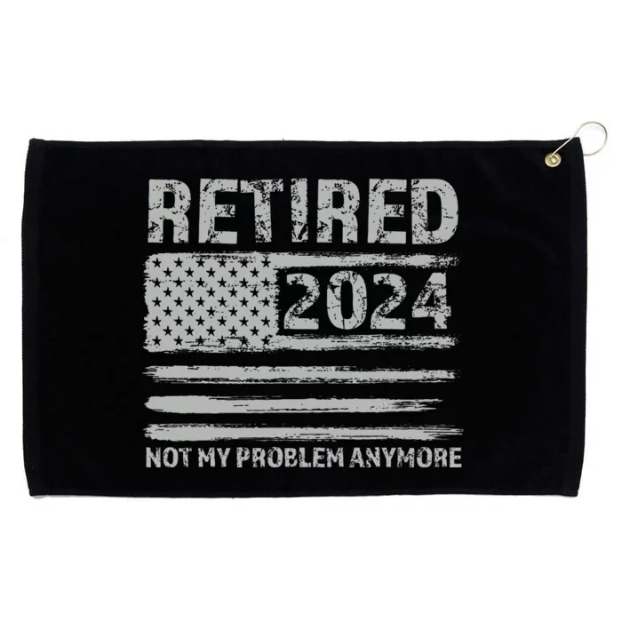 Retired 2024 Decoration Women Retirement Grommeted Golf Towel