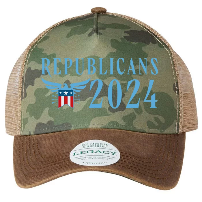 Republicans 2024 Election Logo Legacy Tie Dye Trucker Hat