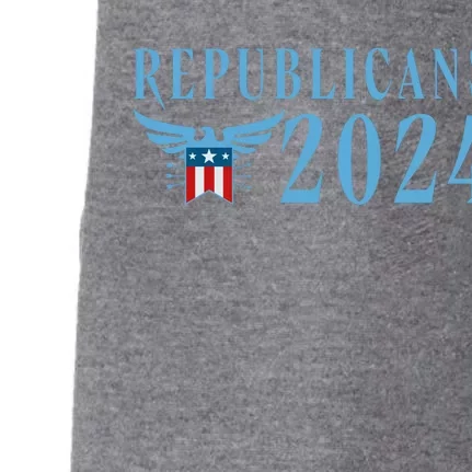 Republicans 2024 Election Logo Doggie 3-End Fleece Hoodie