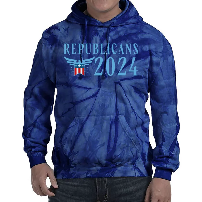 Republicans 2024 Election Logo Tie Dye Hoodie