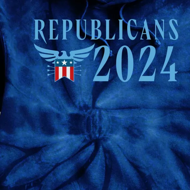 Republicans 2024 Election Logo Tie Dye Hoodie