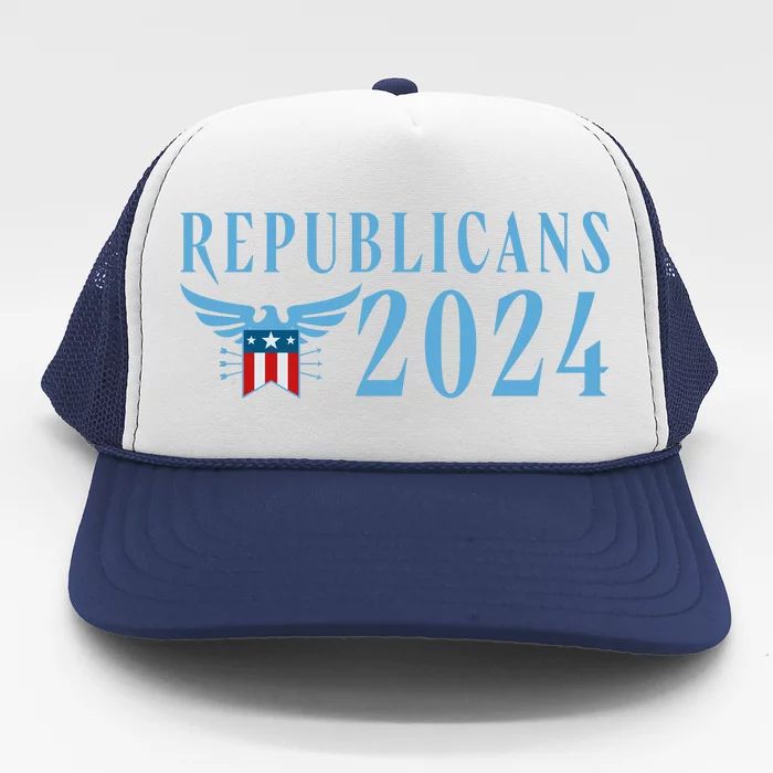 Republicans 2024 Election Logo Trucker Hat