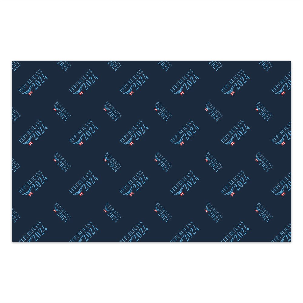 Republicans 2024 Election Logo Front & Back Wrapping Paper TeeShirtPalace