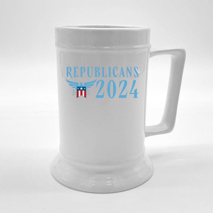 Republicans 2024 Election Logo Front & Back Beer Stein