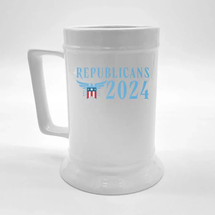 Republicans 2024 Election Logo Front & Back Beer Stein