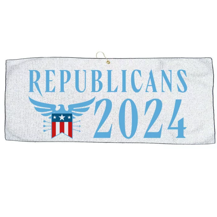 Republicans 2024 Election Logo Large Microfiber Waffle Golf Towel