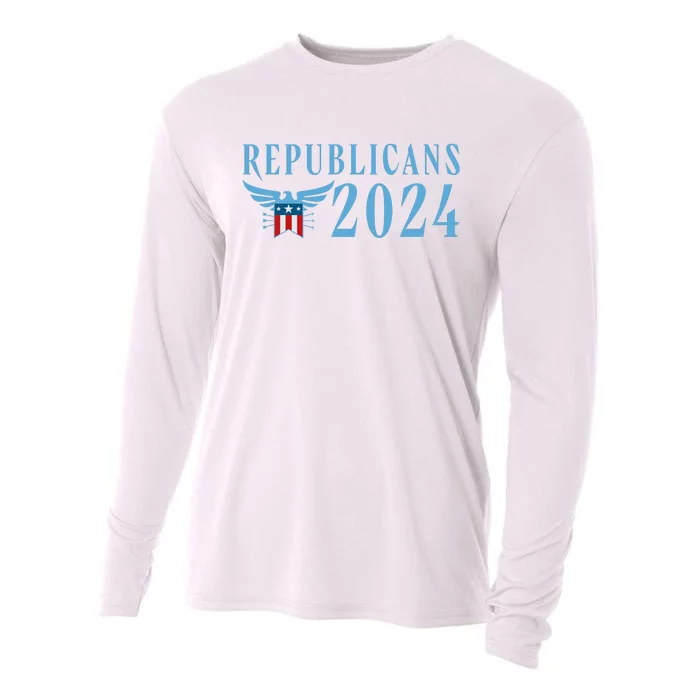 Republicans 2024 Election Logo Cooling Performance Long Sleeve Crew