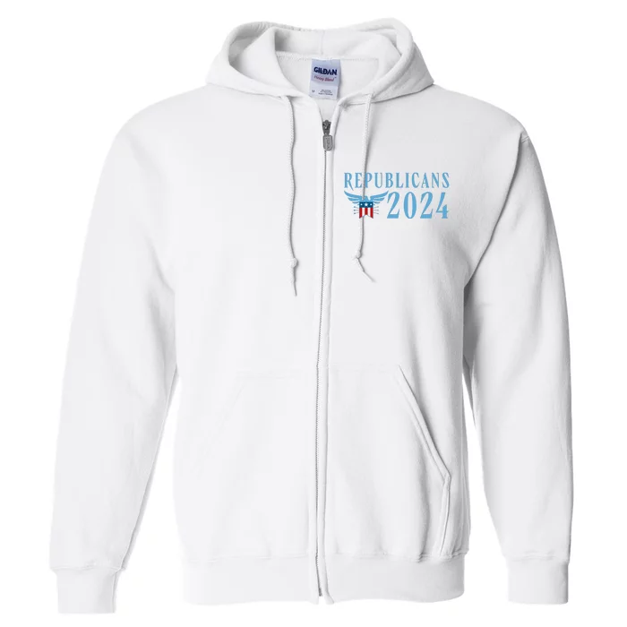 Republicans 2024 Election Logo Full Zip Hoodie