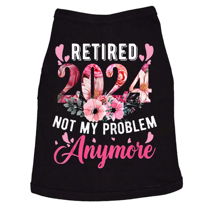 Retired 2024 Funny Retirement Doggie Tank