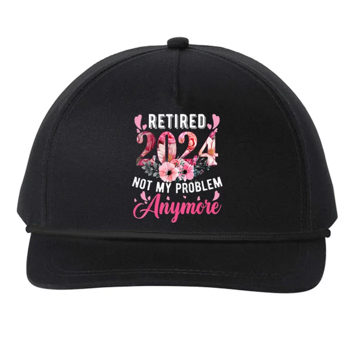 Retired 2024 Funny Retirement Snapback Five-Panel Rope Hat