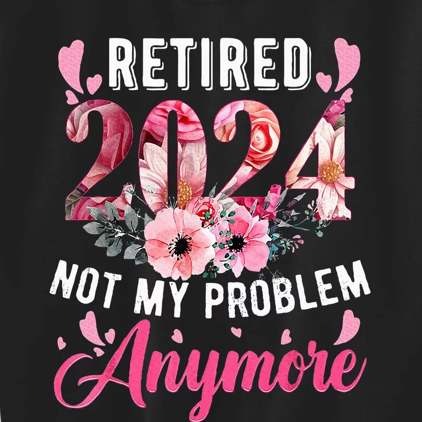 Retired 2024 Funny Retirement Kids Sweatshirt