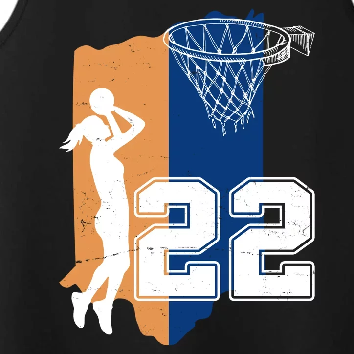 Retro 22 Female Basketball Player Performance Tank