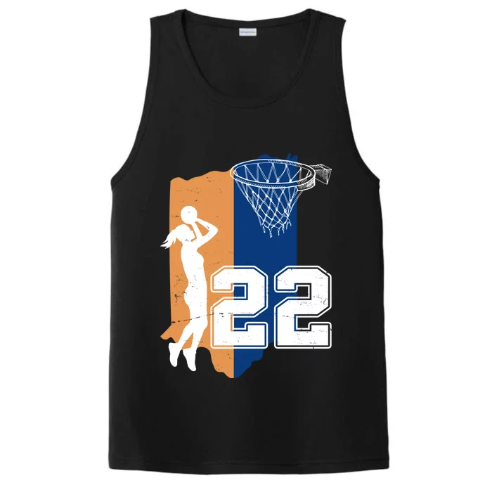 Retro 22 Female Basketball Player Performance Tank