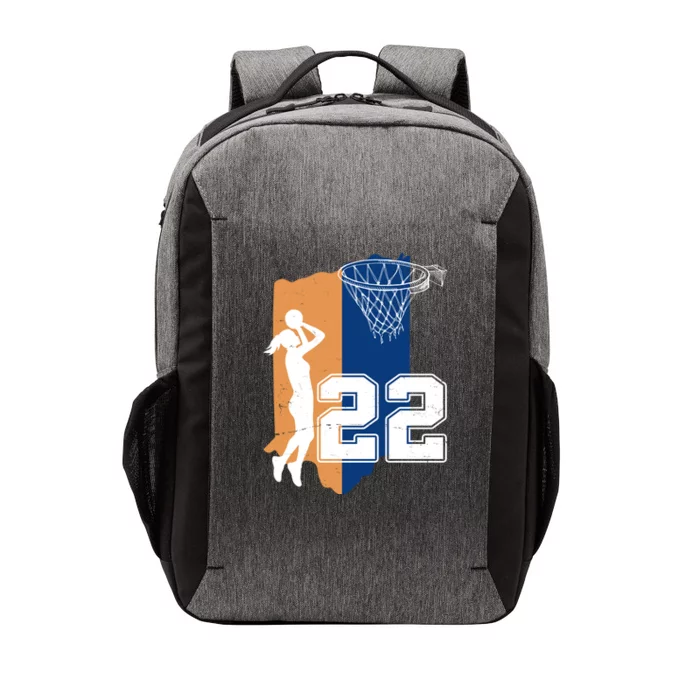 Retro 22 Female Basketball Player Vector Backpack