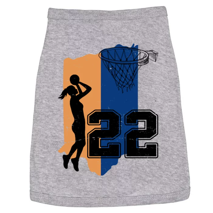 Retro 22 Female Basketball Player Doggie Tank