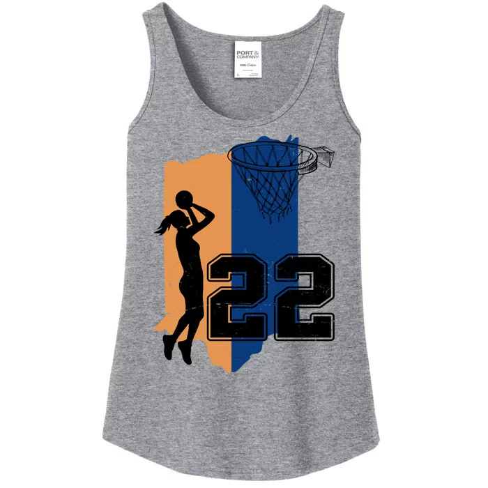 Retro 22 Female Basketball Player Ladies Essential Tank