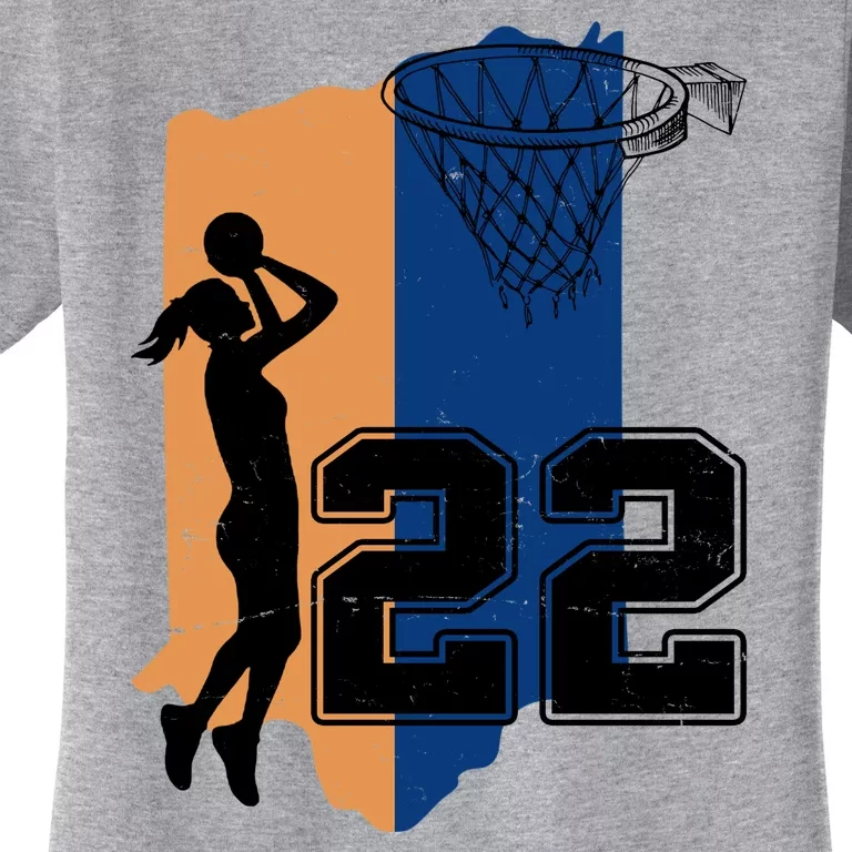 Retro 22 Female Basketball Player Women's T-Shirt